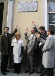 Enthüllung der Gedenktafel für I. Andrić